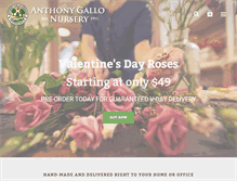 Tablet Screenshot of gallogardens.com